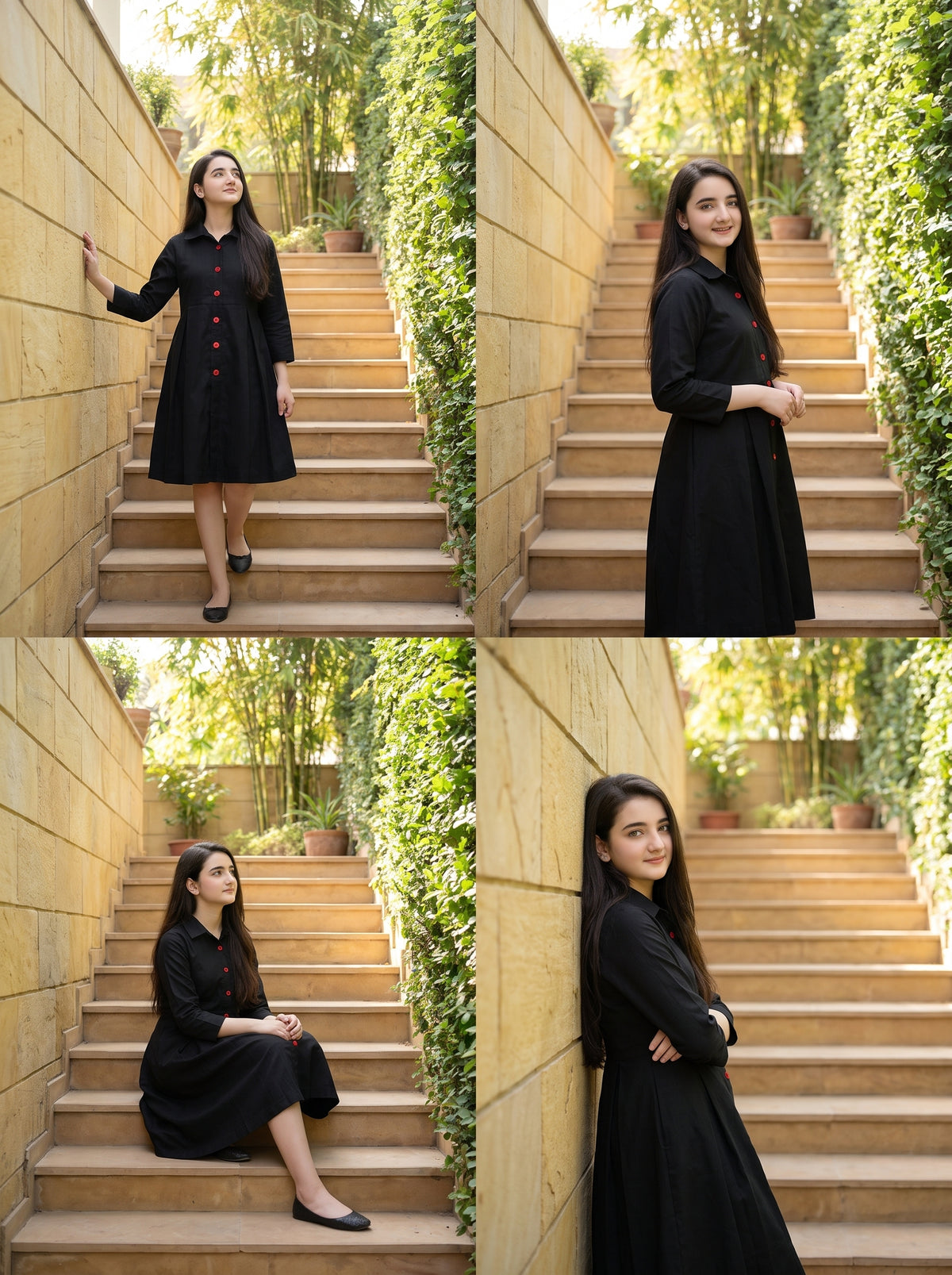 Black Jeans Frock Z025