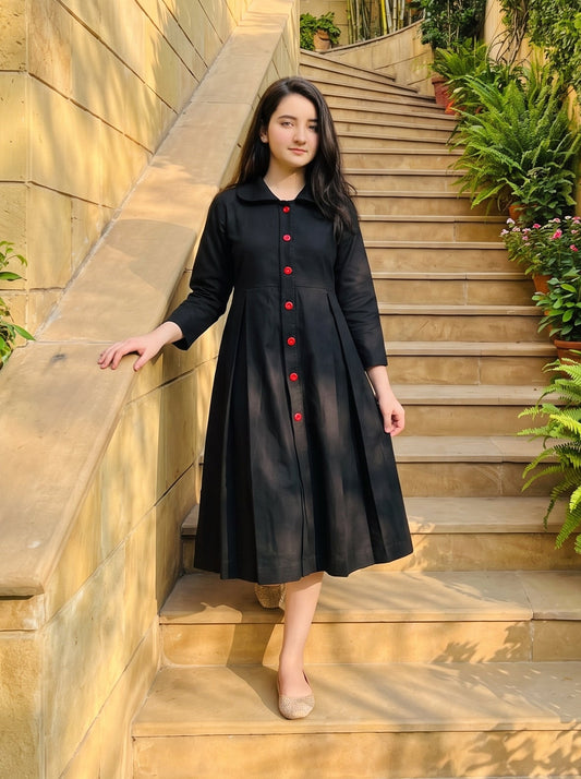 Black Jeans Frock Z025